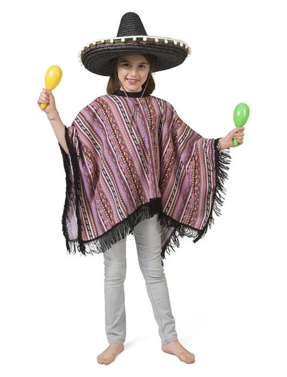 Mexicaanse poncho kinderen Pedro