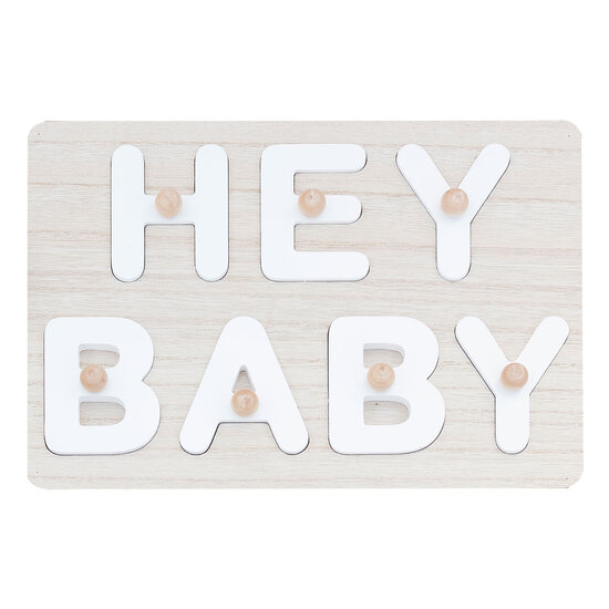 Ginger Ray hey baby Wooden Puzzle