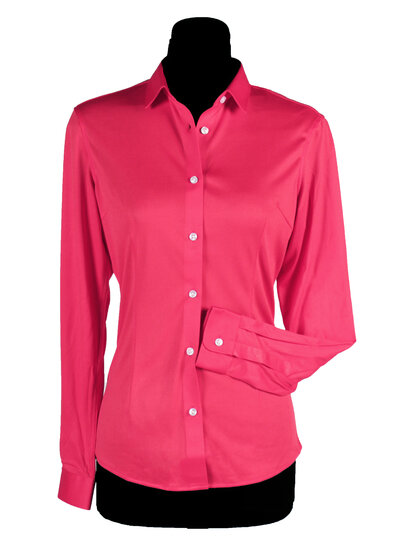 Blouse neon roze dames