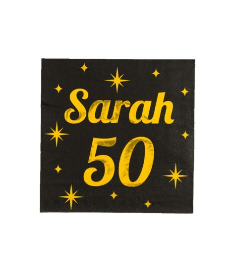 Servetten 50 jaar Sarah Classy - 16 stuks