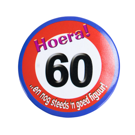 60 jaar button