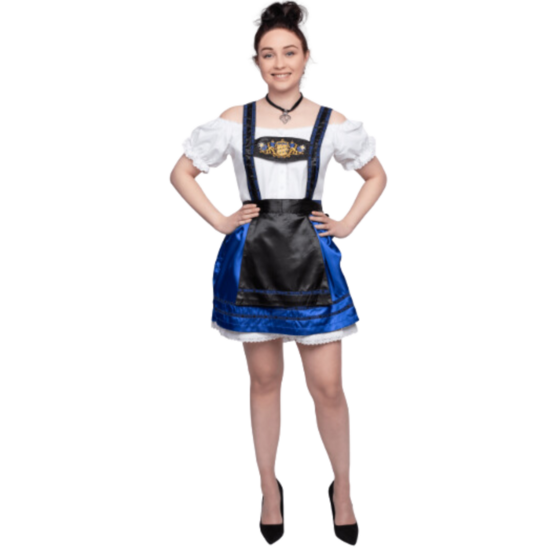 Dirndl jurk royal blauw