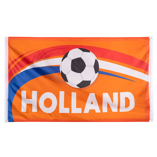 Vlag Holland Voetbal Oranje - EK Vlag Nederland