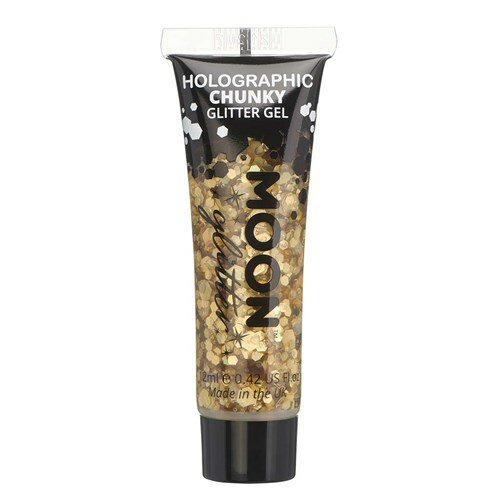 Moonglow - Chunky Gel Holografisch Glitters Tube Goud