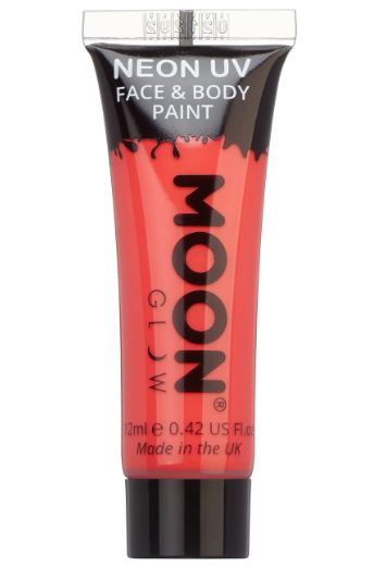 MoonGlow - Face &amp; Body Tube - UV Neon Rood