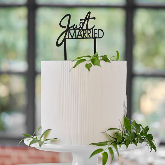 Ginger Ray - Cake Topper - Just Married