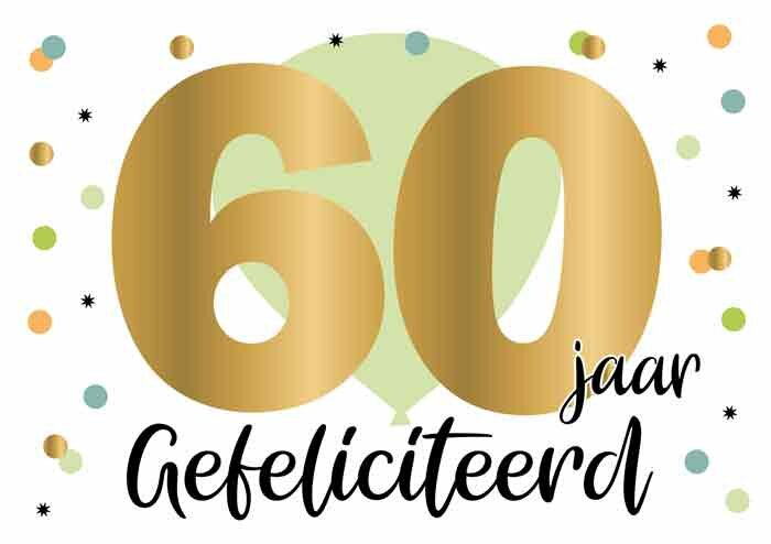 Wenskaart - Daisy 60 jaar