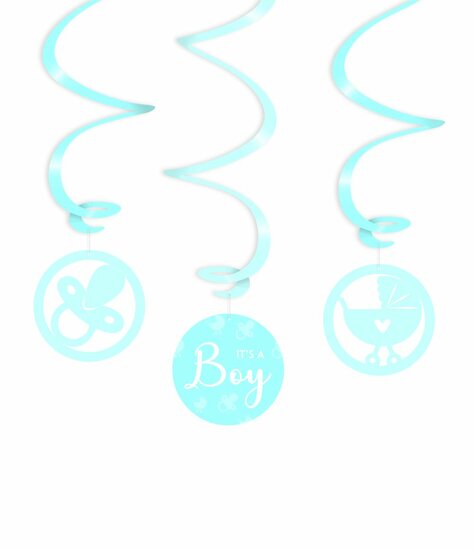 Geboorte Jongen - Swirls Decoratie It&#039;s A Boy