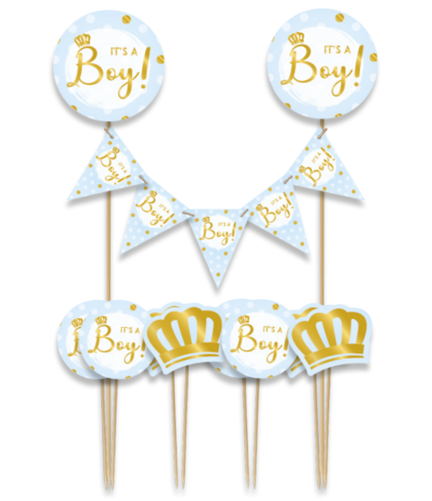 Geboorte Jongen - Taart Decoratie It&#039;s A Boy