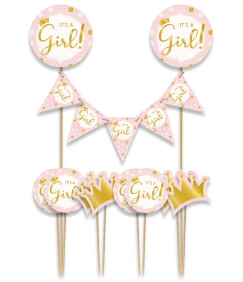 Geboorte Meisje - Taart Decoratie It&#039;s A Girl