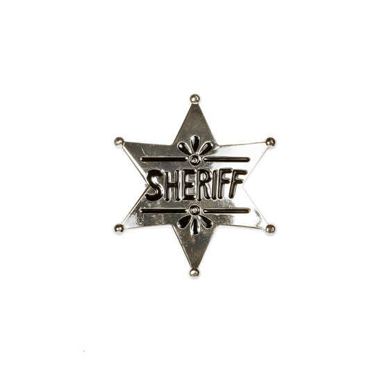 Sheriff Badge Ster - Zilver