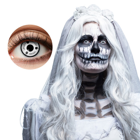 Kleurlenzen Ghost Bride white-black