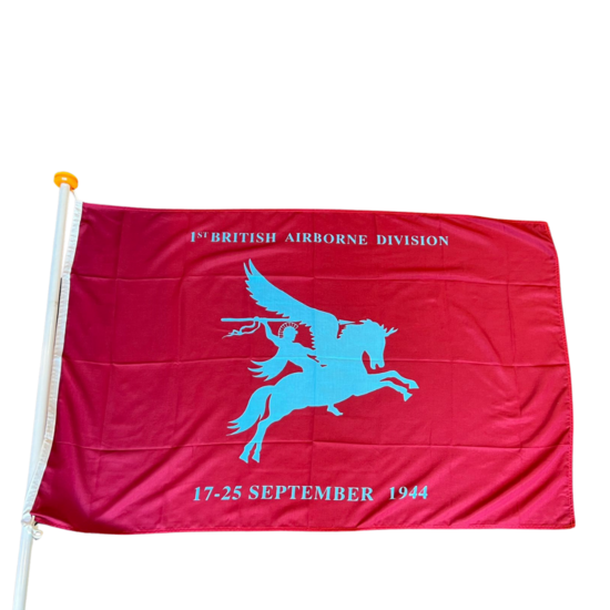 Airborne vlag met tekst