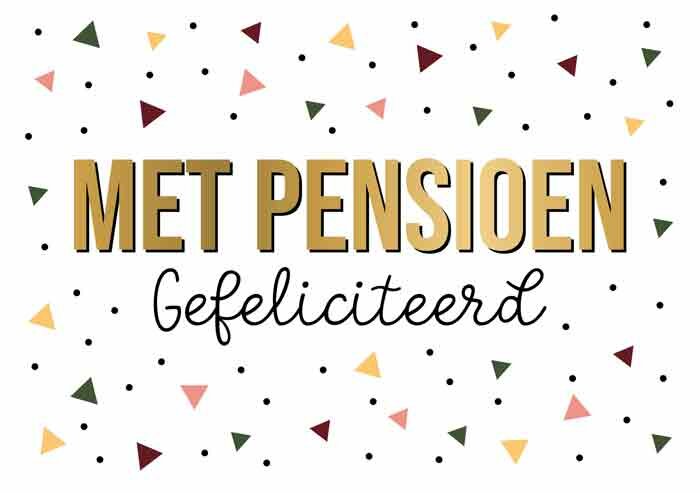 Wenskaart Daisy - Met Pensioen Gefeliciteerd