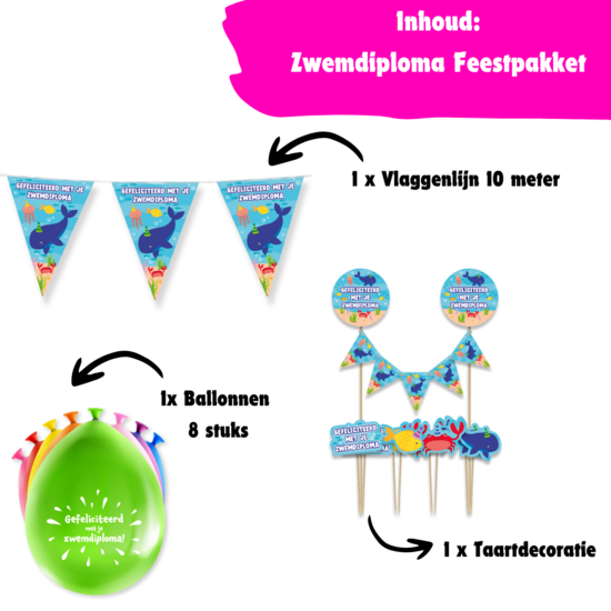 Zwemdiploma Feestpakket 