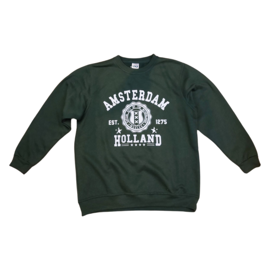 Tweede kans - Nieuw - Sweater Amsterdam Holland groen