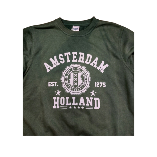 Tweede kans - Nieuw - Sweater Amsterdam Holland groen