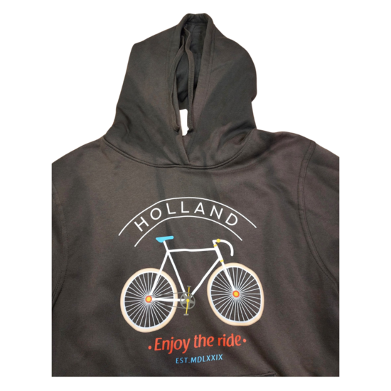 Tweede kans - Nieuw - Hoodie Holland enjoy the ride zwart