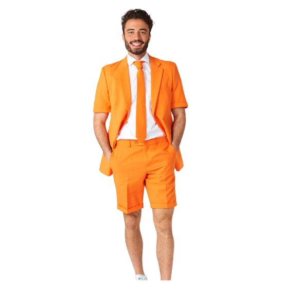 Opposuits Kostuum Heren - Zomer Set Oranje - 3-delig