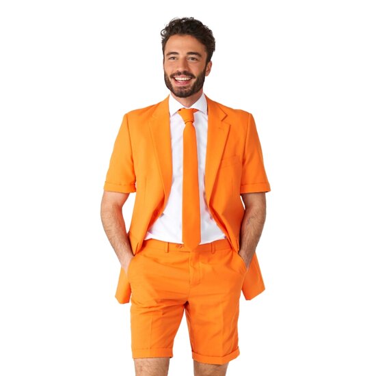 Opposuits Kostuum Heren - Zomer Set Oranje - 3-delig