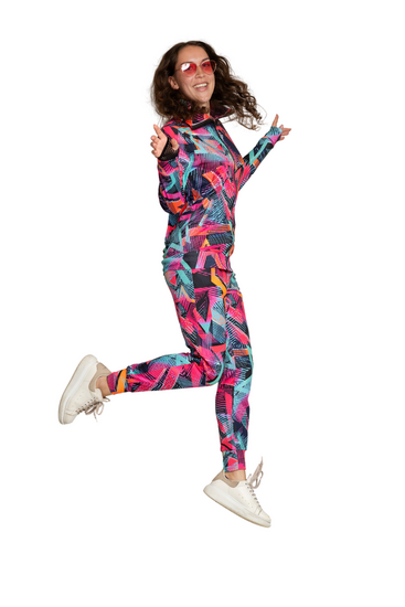 Trainingspak - Neon Abstract Shell Suit - Volwassenen