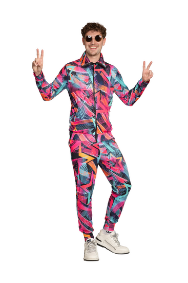 Trainingspak - Neon Abstract Shell Suit - Volwassenen