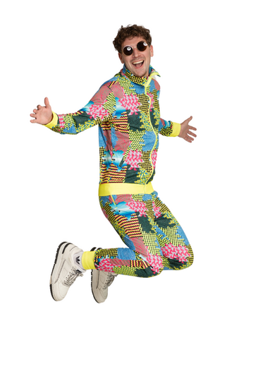 Trainingspak - Neon Disco Shell Suit - Volwassenen