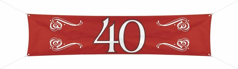 Straatbanner 40 jaar