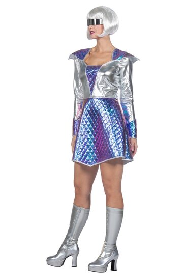 Space jurk - Metallic - Dames