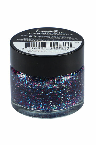 Superstar - Glittergel Funky Multi - 15 ml