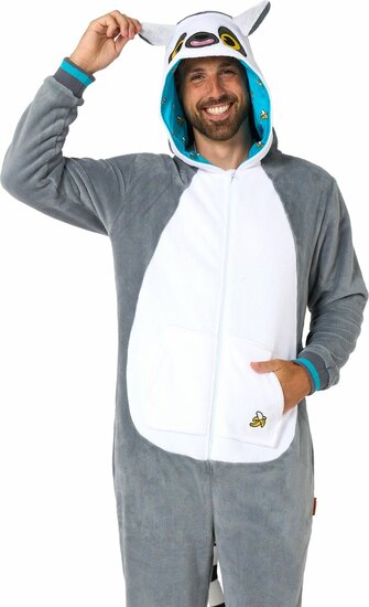 Opposuits Maki Onesie - Dieren Apen Jumpsuit - Volwassenen