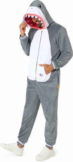 Opposuits Haai Onesie - Dieren Jumpsuit - Volwassenen