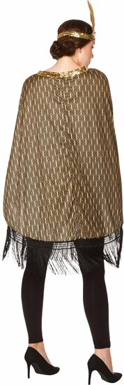 Poncho Jaren 20 - Great Gatsby Goud - Volwassenen