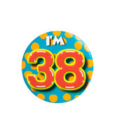 Button I&#039;m 38 jaar