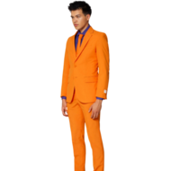 Opposuits Carnavalskleding Heren Oranje 3-delig