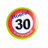 30 jaar button