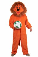 Leeuw Mascotte Pluche Volwassenen - EK Mascotte Oranje