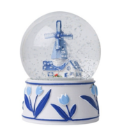 Sneeuwbol Molen Delfts blauw