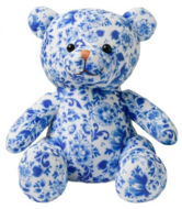 Teddybeer Delfts Blauw - 20 Cm