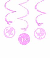 Geboorte Meisje - Swirls Decoratie It&#039;s A Girl