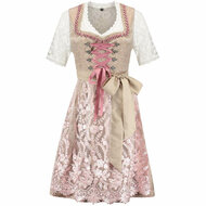 Dirndl Jurkje - Champagne-Roze - Deluxe Star Collection - Dames