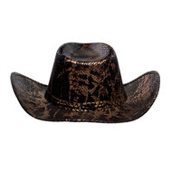 Cowboyhoed Cobra Slangenprint - Volwassenen