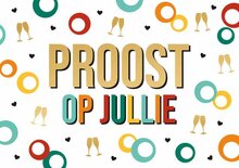 Wenskaart Daisy - Proost Op Jullie