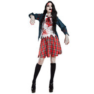 Zombie Schoolgirl - Halloween Kostuum Dames