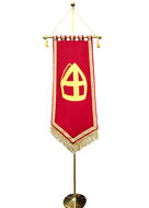 Banner sinterklaas luxe rood