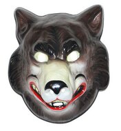 Dieren Masker - Wolf Volwassen Plastic