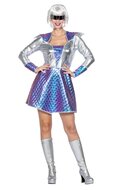 Space jurk - Metallic - Dames