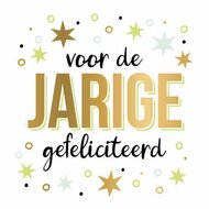 Wenskaart - Daisy XL - Voor de Jarige Gefeliciteerd