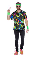 Hippie T-shirt Neon - Heren