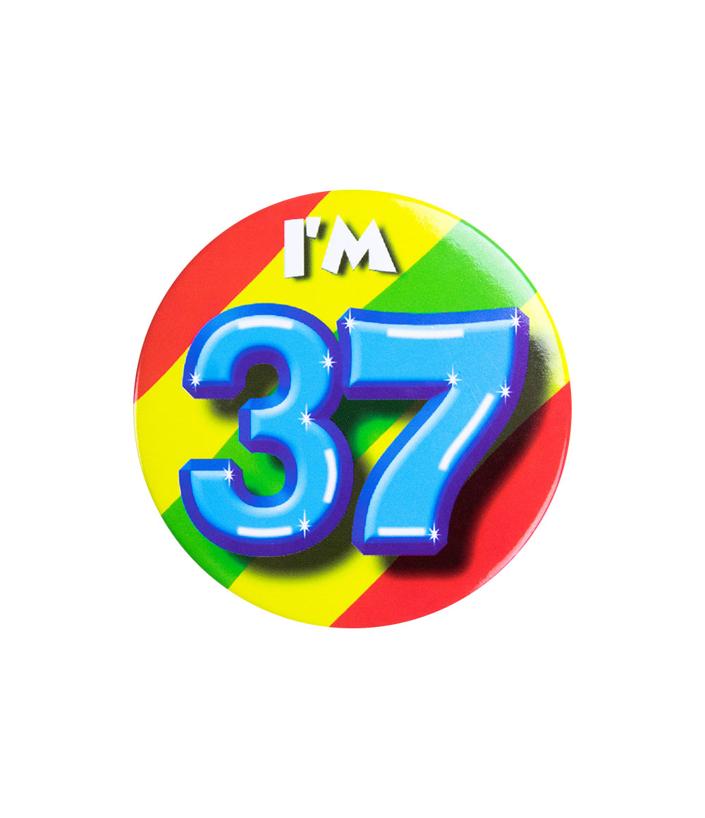 Button I'm 37 jaar